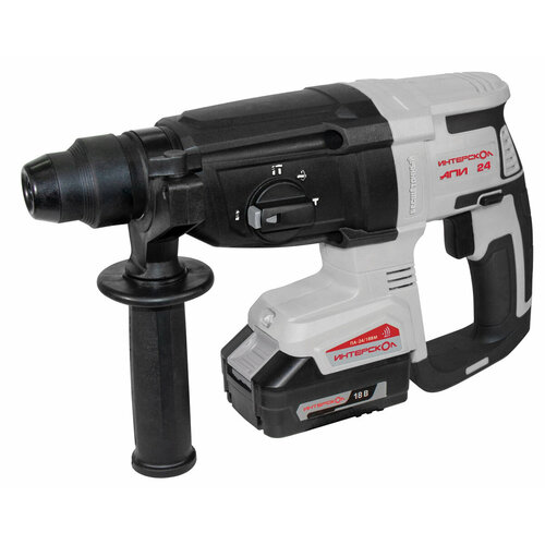 Аккумуляторный перфоратор SDS plus 26Дж 2х2Ач Интерскол ПА-2418ВМ 7302270 19574₽