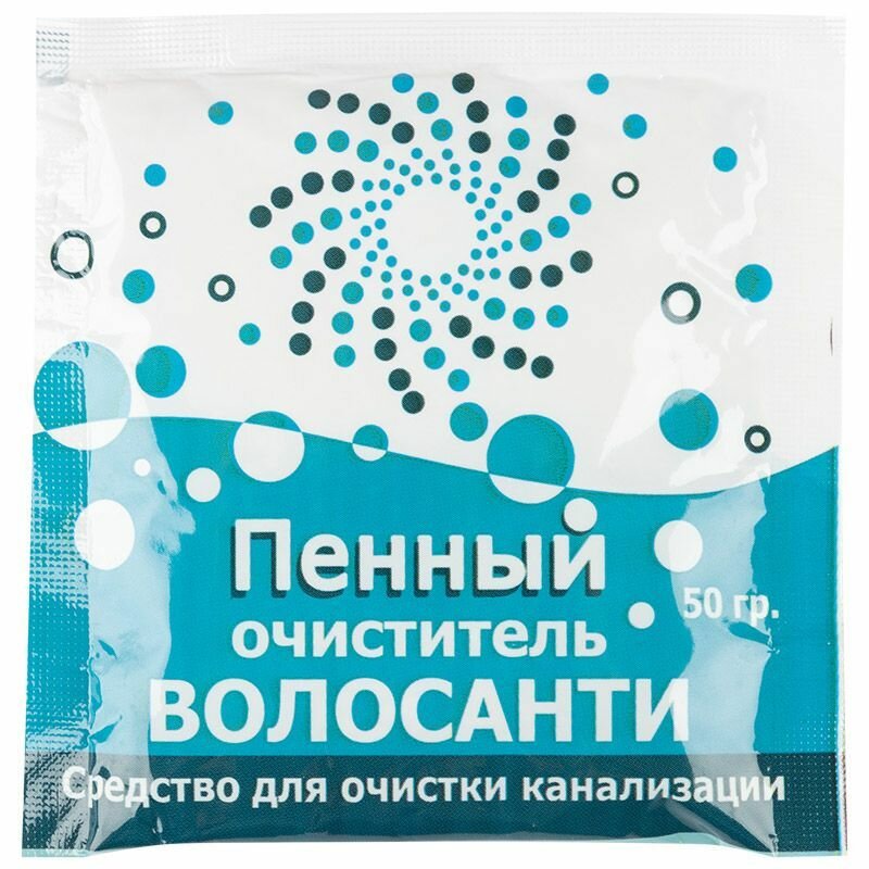 фото Средство для устранения засоров в канализационных трубах пенный очиститель волосанти ,50граммов