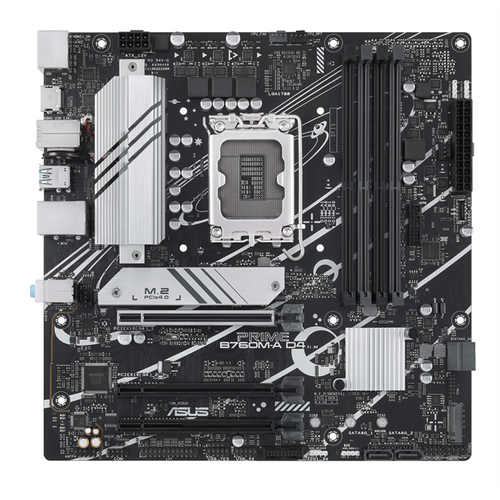 Материнская плата ASUS PRIME B760M-A D4-CSM, LGA1700, B760, 4*DDR4, HDMI+DP, 4xSATA3 + RAID, M2, Audio, Gb LAN, USB 3.2, USB 2.0, mATX; 90MB1D00-M0EAYC (PRIME B760M-A D4-CSM)