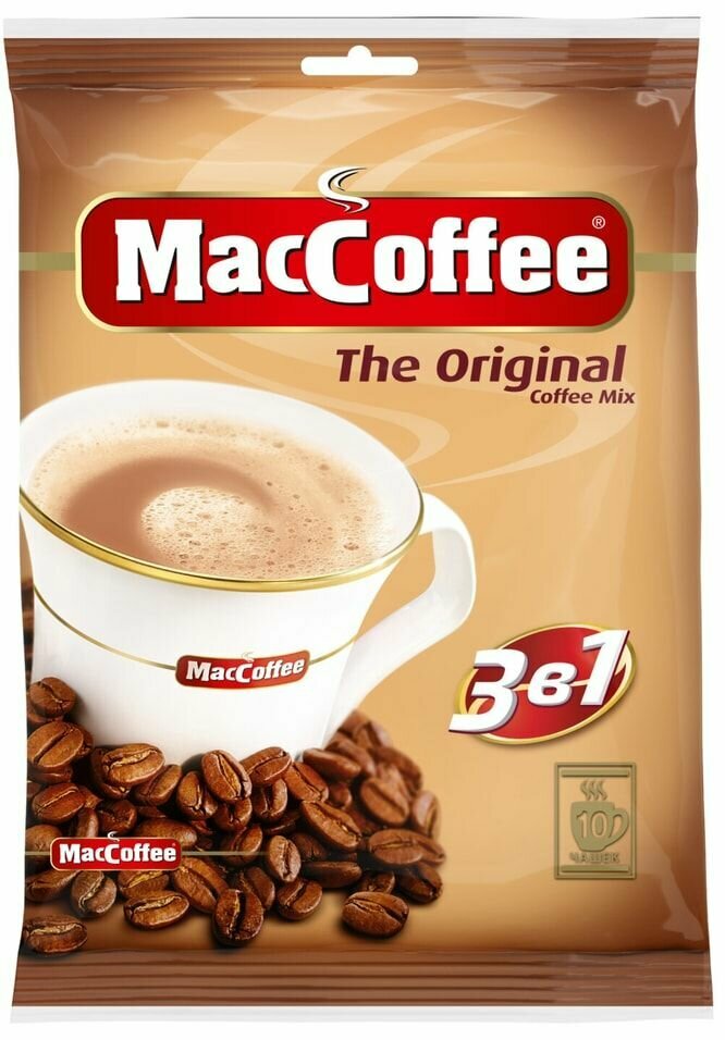 Напиток кофейный MacCoffee Original 3в1 10пак*20г х2шт