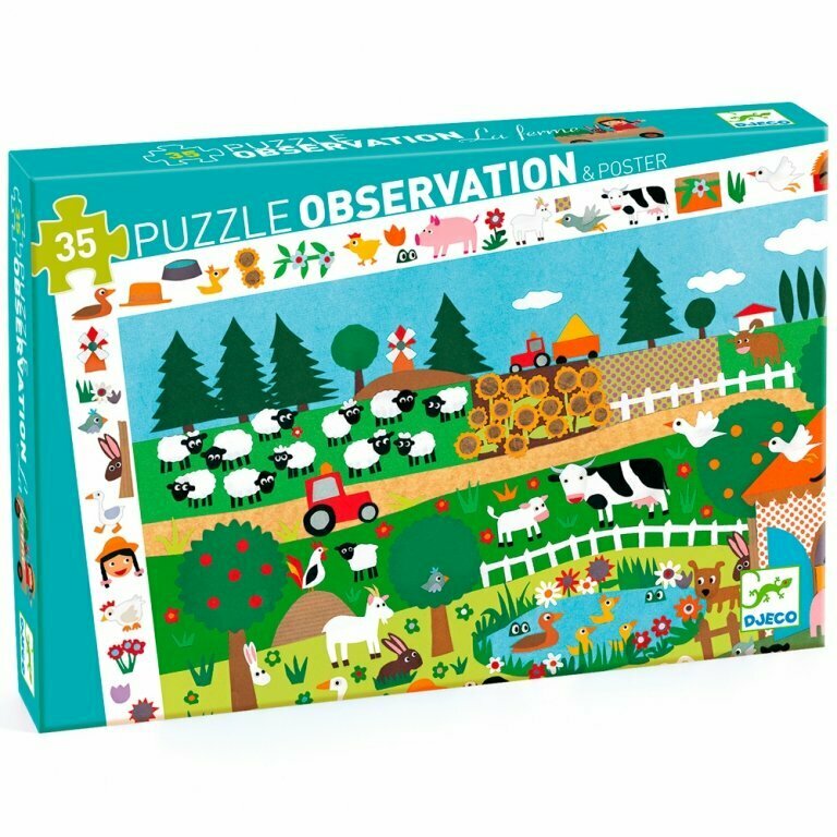 Djeco Djeco Observation puzzles Пазл на наблюдательность Ферма, 35 д. 07591