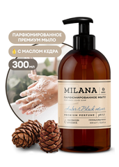 Жидкое парфюмированное мыло Milana Amber&Black Vetiver 300мл