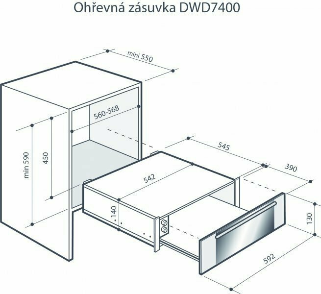 Встраиваемый подогреватель посуды De Dietrich DWD7400W - фотография № 5