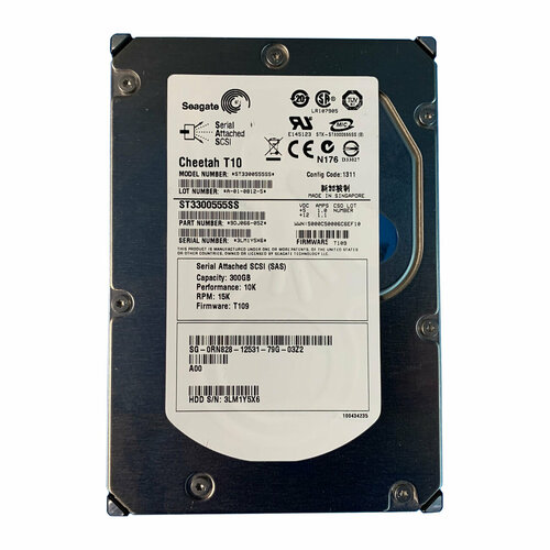 Жесткий диск Seagate Cheetah T10 SAS 300GB15K30Gbps 9DJ066-052 1336100₽