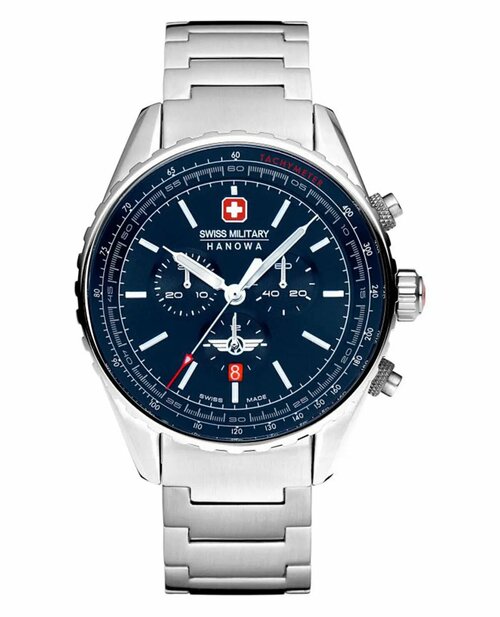 Наручные часы Swiss Military Hanowa Air Air Afterburn Chrono, синий, серебряный