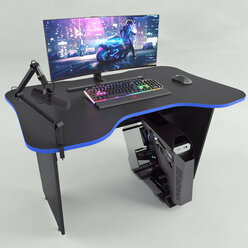 Игровой компьютерный стол FLY,Черно-синий