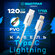 Кабель Ergolux ELX-CDC03-C01, USB-Lightning 3A 1.2 м, передача да...