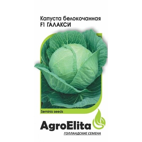 Семена Капуста белокочанная Галакси F1 П. (AgroElita) 10шт (Семинис) капуста б к галакси f1 10шт позд агроэлита голландия семинис 10 пачек семян