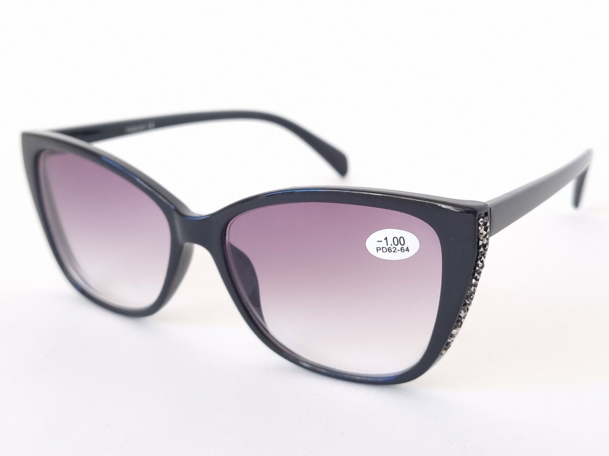 Готовые очки Focus с тонировкой / женские солнцезащитные очки 2041 c7 +1,75