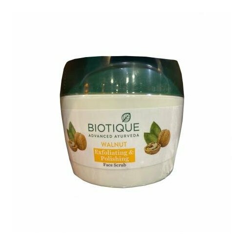 Biotique BIO NUT walnut scrub Очищающий скраб для лица с маслом грецкого ореха 175г шампунь для волос с маслом грецкого ореха biotique bio walnut bark 120 мл