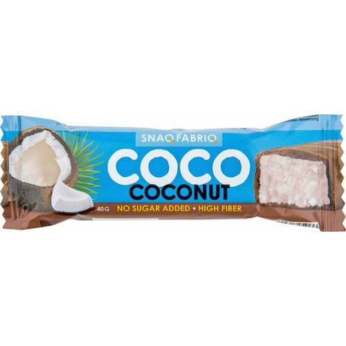 Батончик глазированный SNAQ FABRIQ Coconut 40 г батончики maître truffout из горького шоколада кремово мятная прослойка 100 г