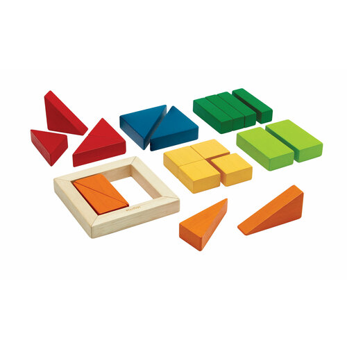 Деревянные блоки Plan Toys «Геометрия»