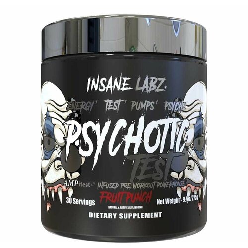 Insane Labz Psychotic Test 276 гр (Insane Labz) предтреник psychotic gold психотик insane labz арбуз