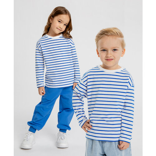 фото Лонгслив button blue, размер 122, мультиколор