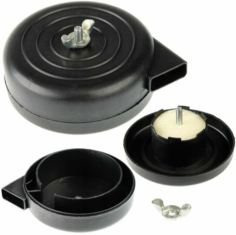 фото Фильтр в сборе для китайского компрессора D-90мм, резьба 1/2, пластиковый корпус