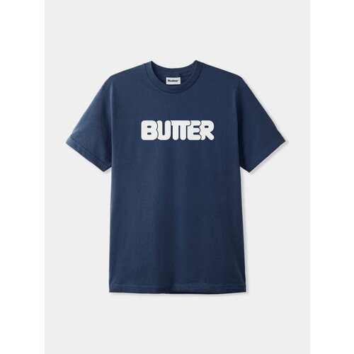 Футболка Butter Goods Rounded Logo Tee, размер L, синий