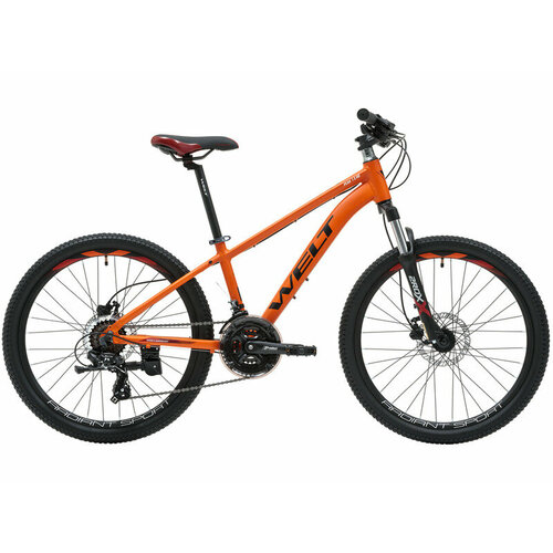 фото Подростковый велосипед welt peak 1.0 hd 24, год 2024, цвет оранжевый, ростовка 14