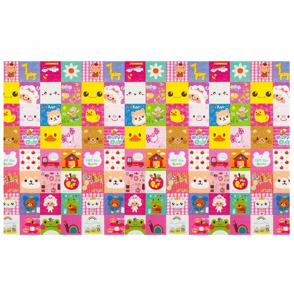 фото Коврик универсальный детский Микс 120х200 см розовый