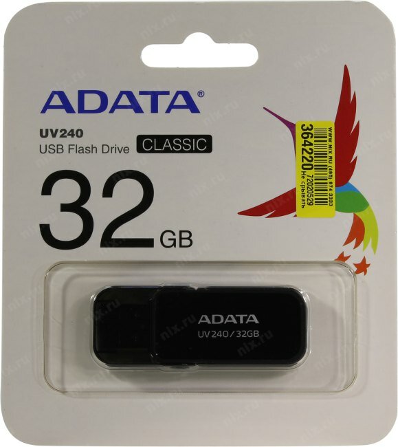 Флешка A-Data UV240 32ГБ USB2.0 черный (AUV240-32G-RBK) - фото №12