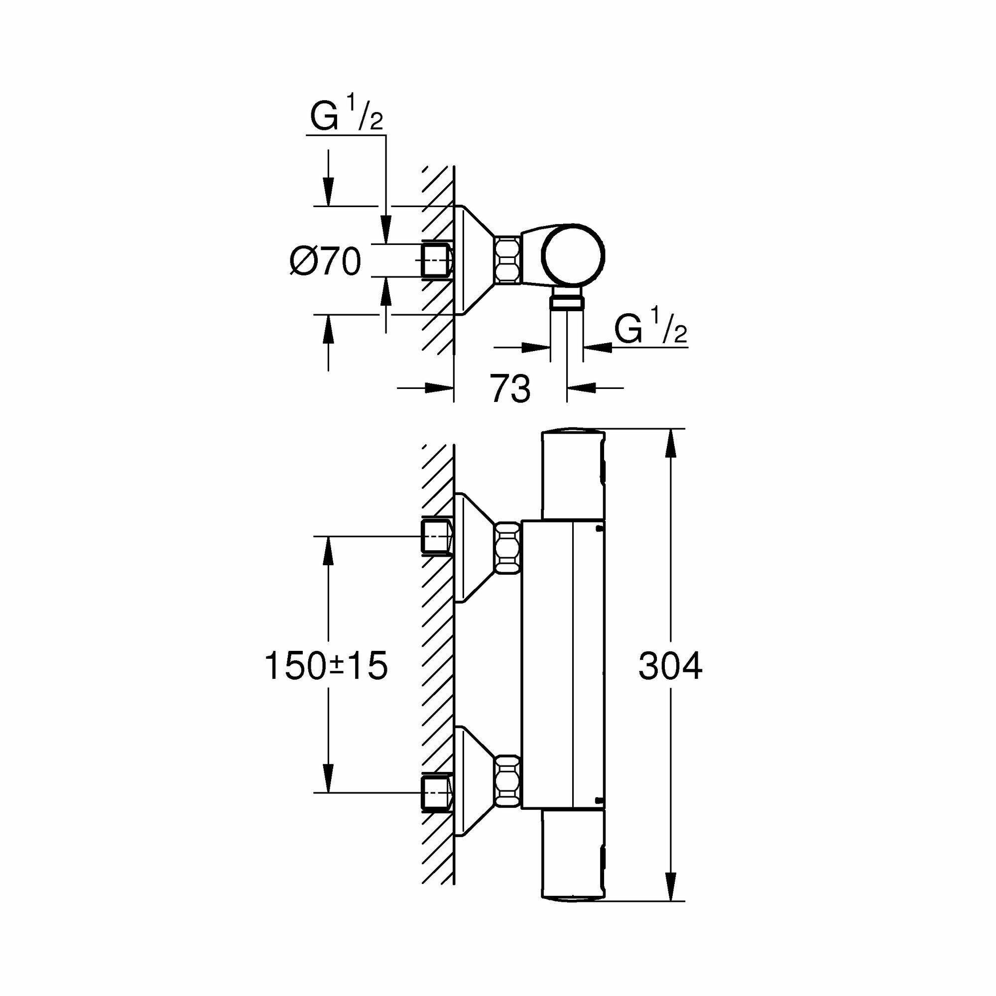 Термостат для душа precision start GROHE - фото №18