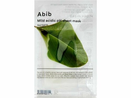 Тканевая маска для лица ABIB Mild acidic pH sheet mask Heartleaf fit