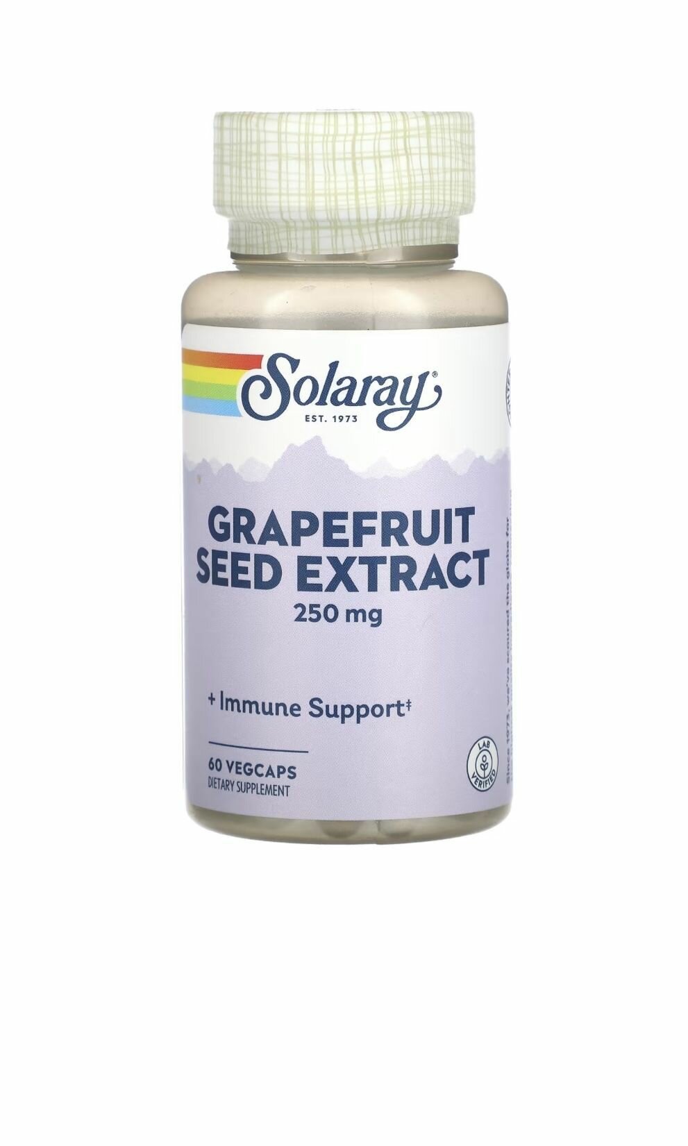 Экстракт Семян Грейпфрута SOLARAY Grapefruit Seed Extract 250 mg 60 капсул