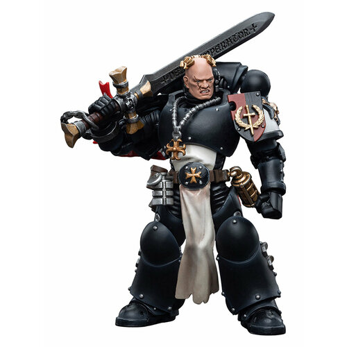 Фигурка JOYTOY Warhammer 40K Black Templars Emperor's Champion Bayard's Revenge 1:18 подвижная фигурка joytoy warhammer 40000 black templars the emperors champion rolantus