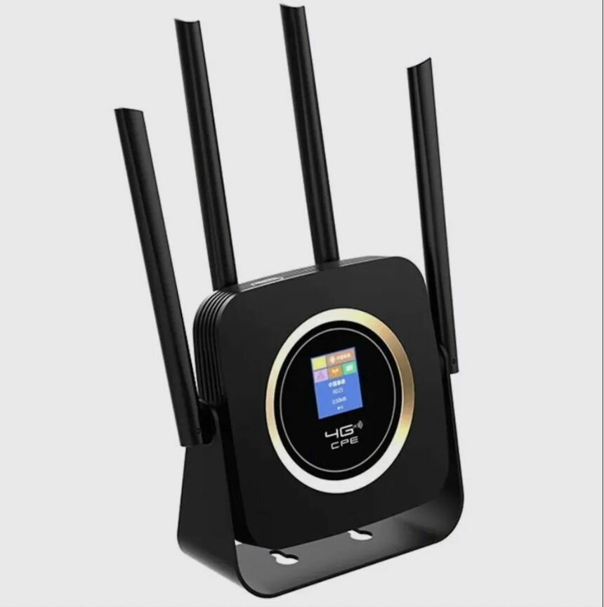 Роутер CPE-03, Wi-Fi, 3G 4G LTE, SIM карта, аккумулятор, черный