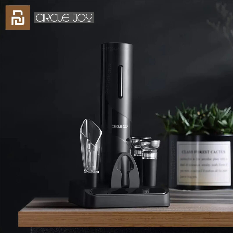 Картинки Электрический штопор и набор для вина Circle Joy 5 in 1 Winner CJ-TZ08 черный