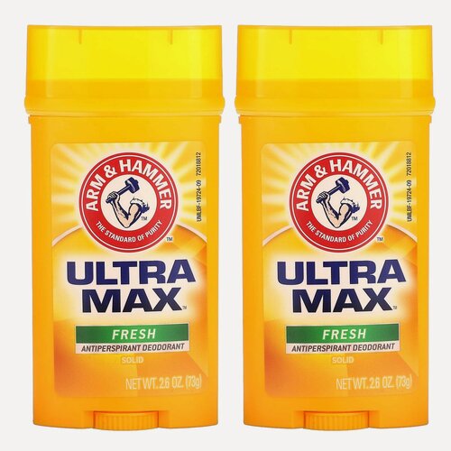 Изображение товара Дезодорант Arm & Hammer UltraMax Fresh, антиперспирант, мужской, твердый, 73,71 г, 2 уп