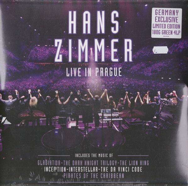 Виниловая пластинка: Hans Zimmer Live In Prague (4LP) (color - Green)