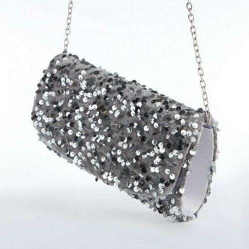 фото Сумка клатч сима-ленд, серебряный сима-лэнд