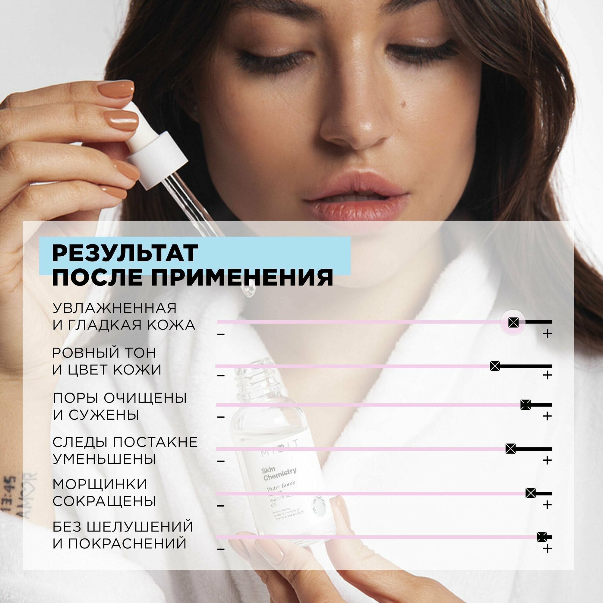 MIXIT Набор сывороток для лица: профессиональные уходовые средства по уходу за кожей SKIN CHEMISTRY