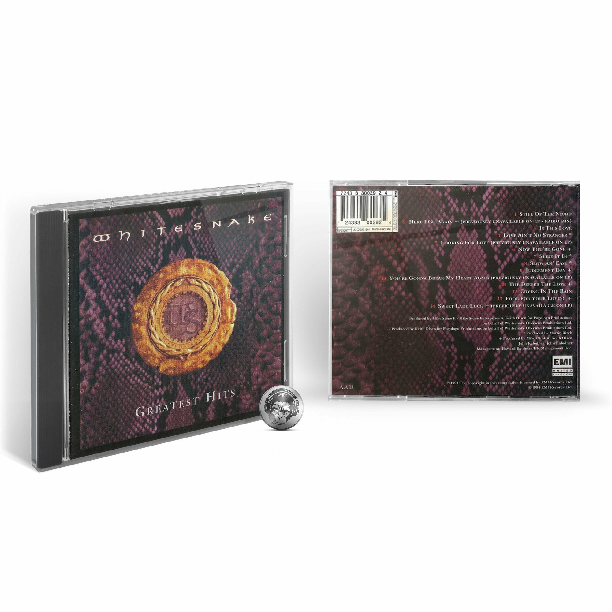 Whitesnake - Greatest Hits (1CD) 1994 Jewel Аудио диск