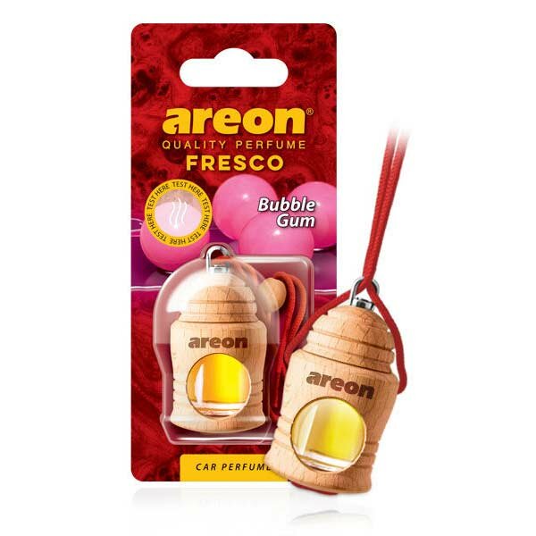 Ароматизатор подвесной бутылочка в дереве AREON FRESCO Bubble Gum