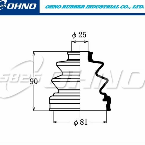 Пыльник привода 5`825 FB-2042/FB-2083/FB2083/0415-K94
