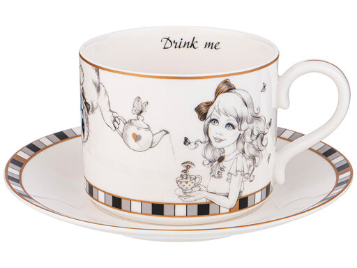 чашка с блюдцем LEFARD Wonderland Алиса 300мл фарфор - фото №6