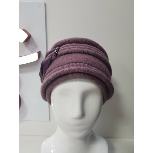 фото Шапка тамара, размер 56-58, фиолетовый без бренда