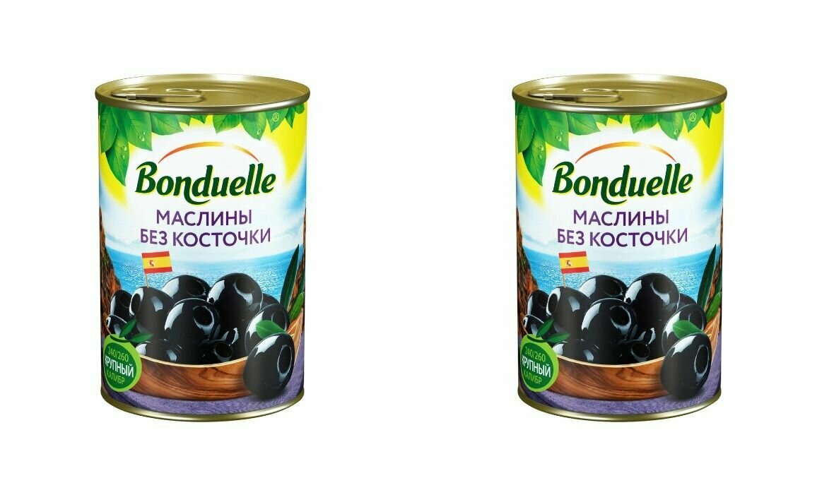 Bonduelle Маслины Без косточки, 300 г, 2 шт