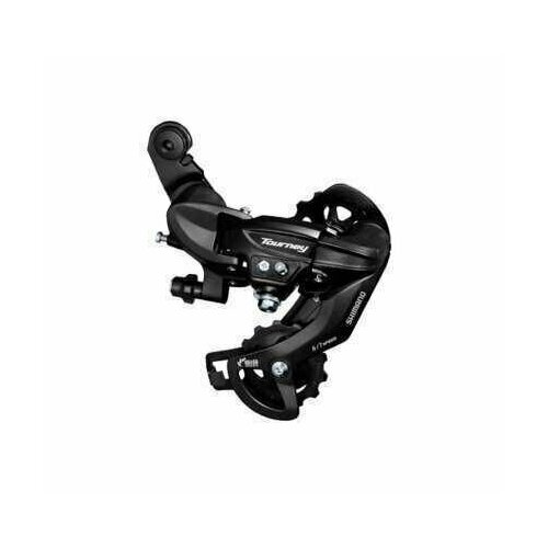 фото Переключатель задний shimano tourney, ty21-b, ss, 6ск, крепление на болт, черный, без уп.