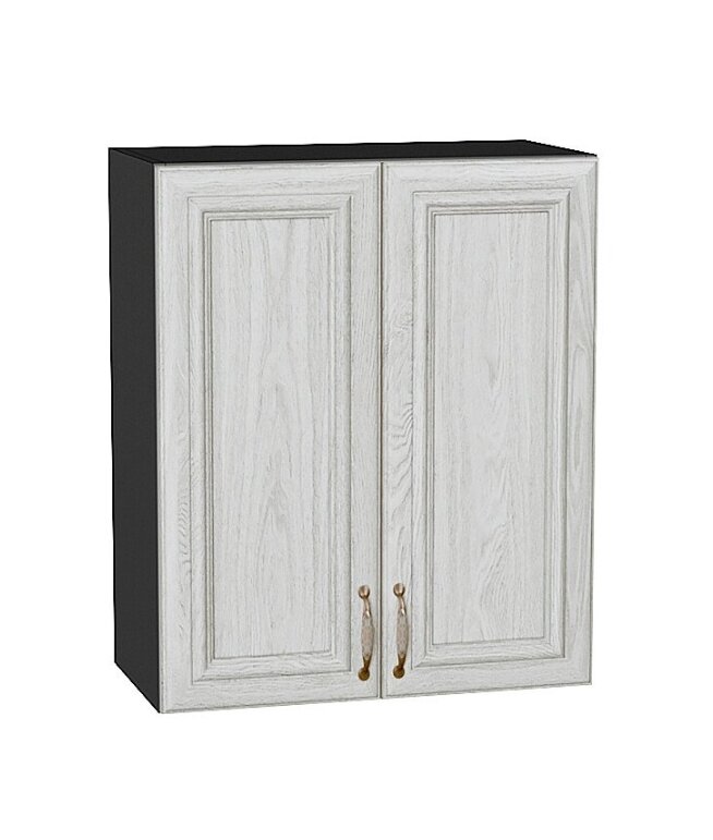 фото Модуль верхний кухонный с 2-мя дверцами White Dreamline / графит, ширина 60 см, высота 72 см