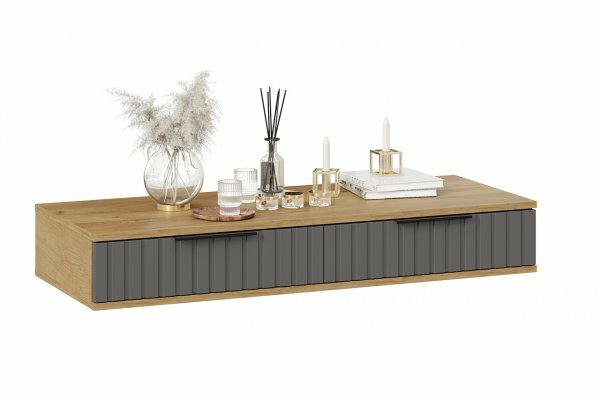 фото Стол туалетный "Хилтон" - Дуб Крафт золотой/Графит матовый