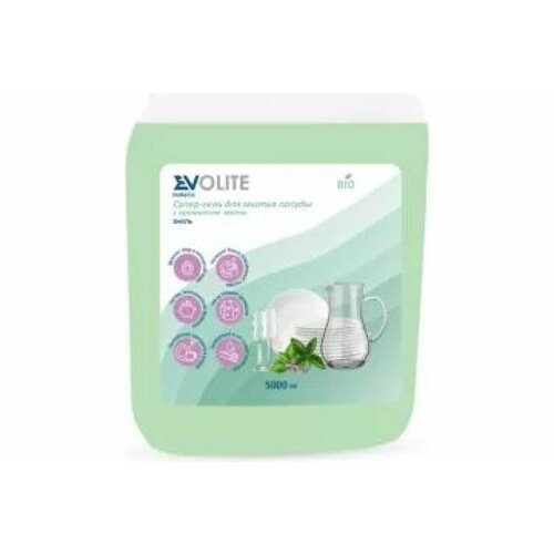 Средство для ручного мытья посуды EVOLITE мята Биоль 316.5