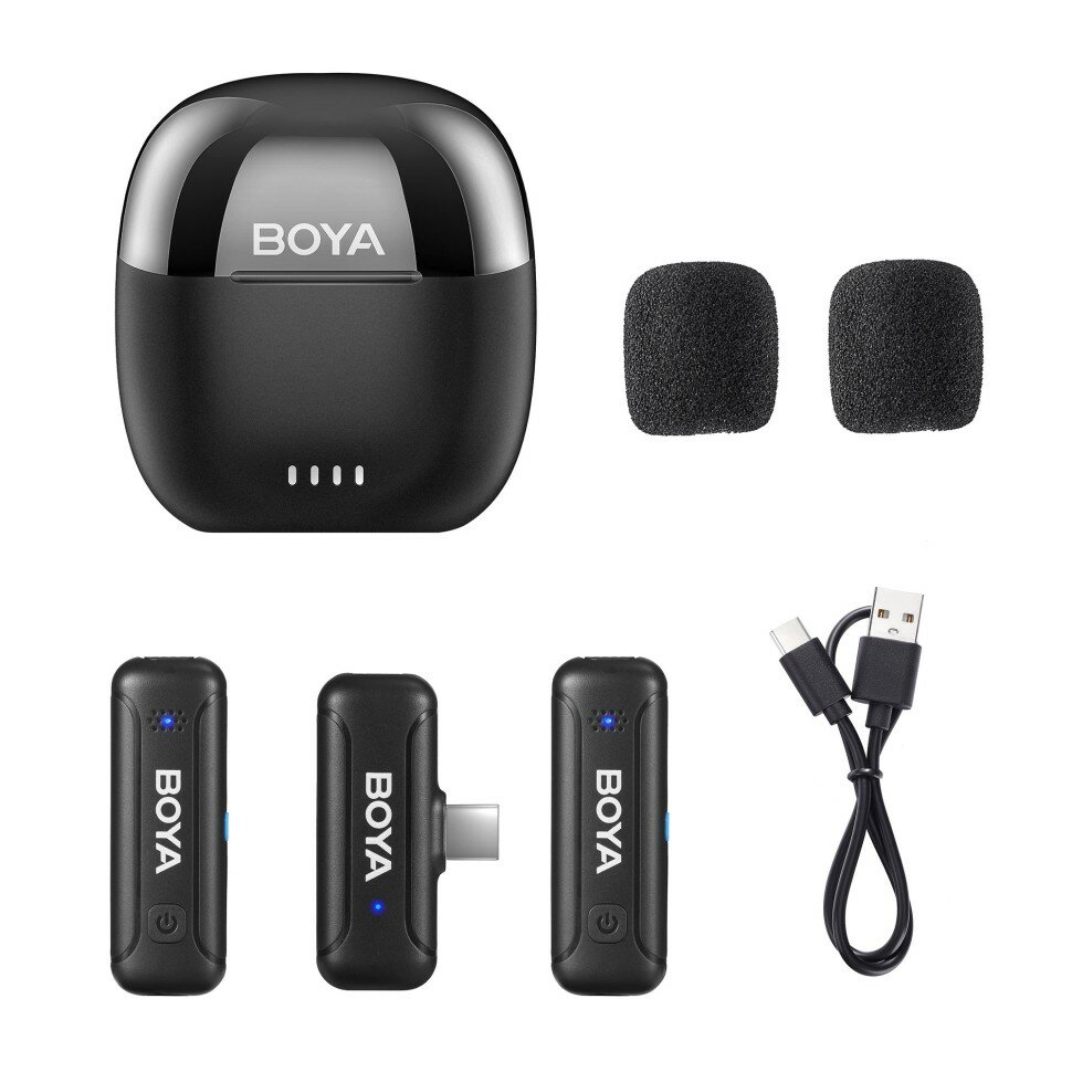 Мини-Беспроводной Микрофон Boya BY-WM3T-U2 с частотой 24 ГГц (USB-C)