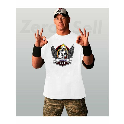 фото Футболка mma россия, размер xs, белый zerosell