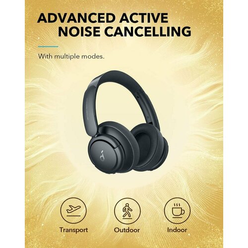 Беспроводные наушники Anker Soundcore Life Q35 Black EU soundcore by anker life q35 multi mode active noise cancelling headphones 40h playtime comfortable fit clear calls