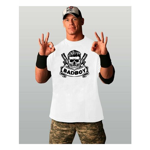 фото Футболка bad boy брутальный череп, размер 4xl, белый zerosell