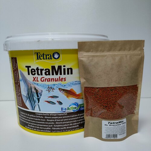 ТетраМин XL гранулы 150 гр. Основной полноценный сухой корм для пресноводных декоративных рыбок любого размера.