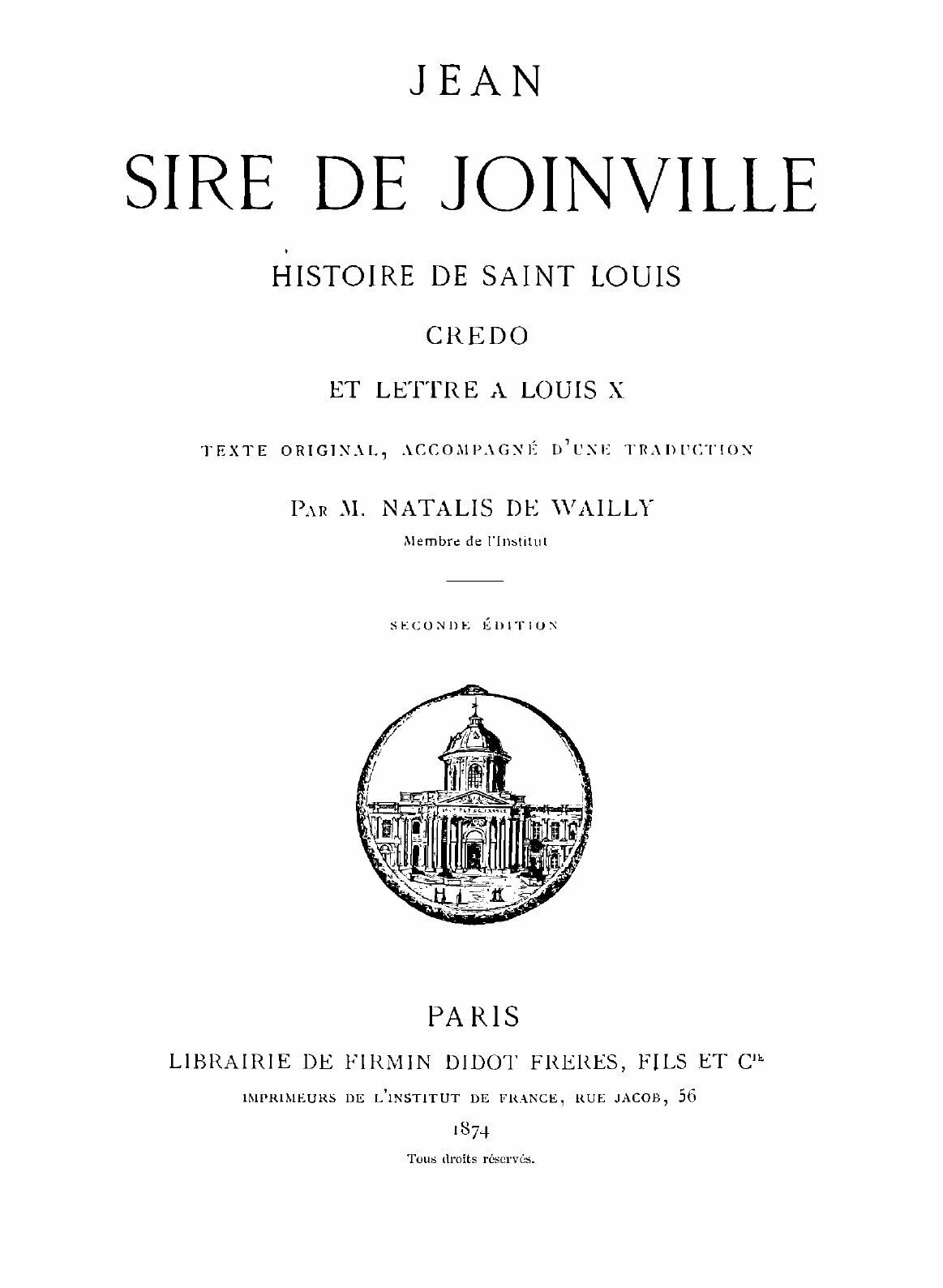 Jean, sire de Joinville (Jean Joinville) - фото №3