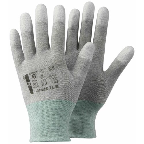 Перчатки TEGERA 810, карбон, нейлон, полиуретан, обливка области кончиков пальцев, простая обливка, размер 10